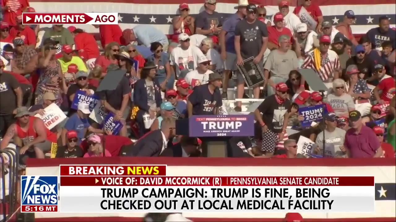 _'CHAOS'- Front-row account of Trump rally shots fired