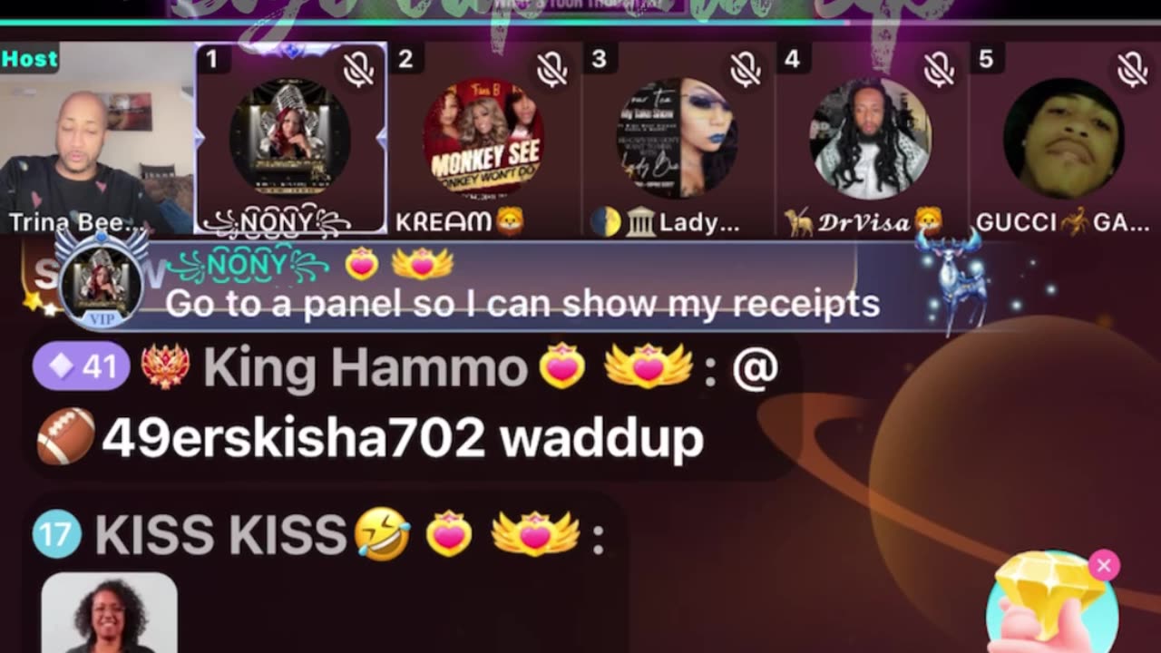 TrinaB's show ends in shambles after disagreement w/Nony 7/10/24 #bigoclipandsip
