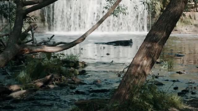 Wonderful waterfall - relaxing music #shorts 2021