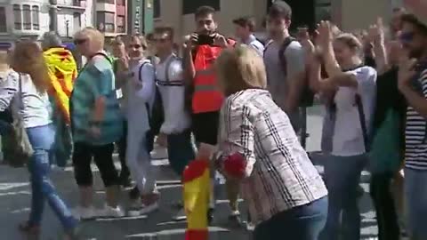 El separatista "Juan Leandro Ventura", agresor de la española de calle Colón de Tarragona (2)