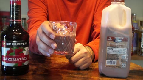 DeKuyper Razzmatazz Raspberry Liqueur & Chocolate Milk