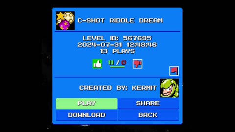 Mega Man Maker Level Highlight: "C-Shot Riddle Dream" by Kermit
