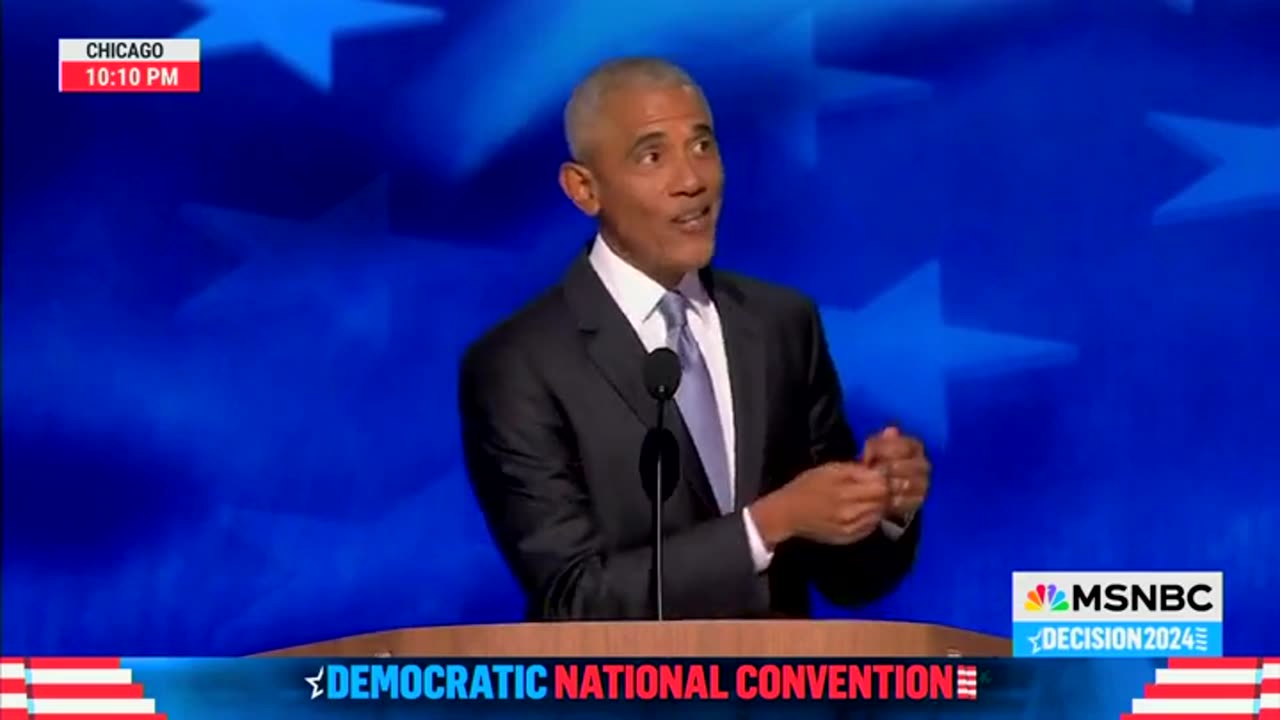 The lamest line from the whacko DNC convention in Chicago....