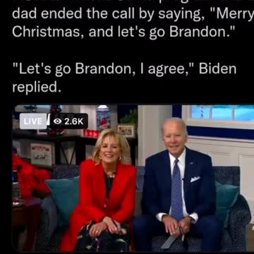 BIDEN TRICKED! SAYS "LETS GO BRANDON!"