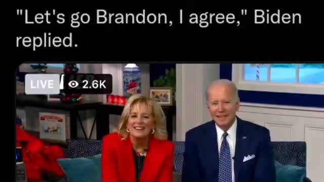 BIDEN TRICKED! SAYS "LETS GO BRANDON!"