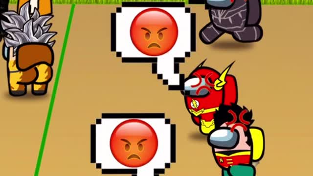 Among Us Heroes play Squid Game - part 1 #Shorts