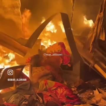 Gaza hospital tents burn 10/14/24