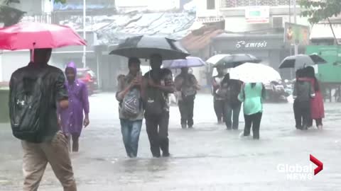 India’s west coast hit with heavy rainfall as monsoon season begins early