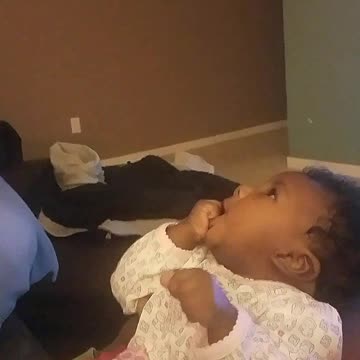 Baby Screams Every Time Daddy Tries To Steal A Kiss