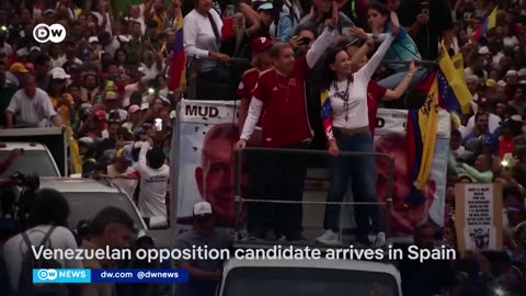 Edmundo Gonzalez lands in Spain. His 'life was in danger' says Venezuela opposition leader | DW News