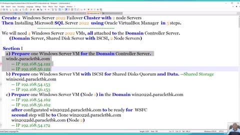 Create Windows Server 2022 Failover Cluster 2 node Servers and Installing Microsoft SQL Server 2022