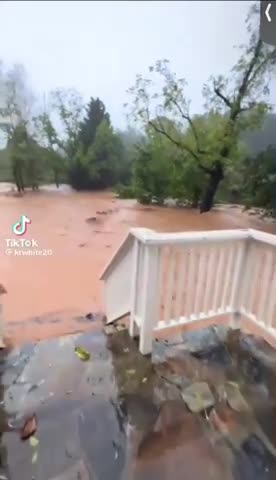 Here's what people were seeing from their back porch....