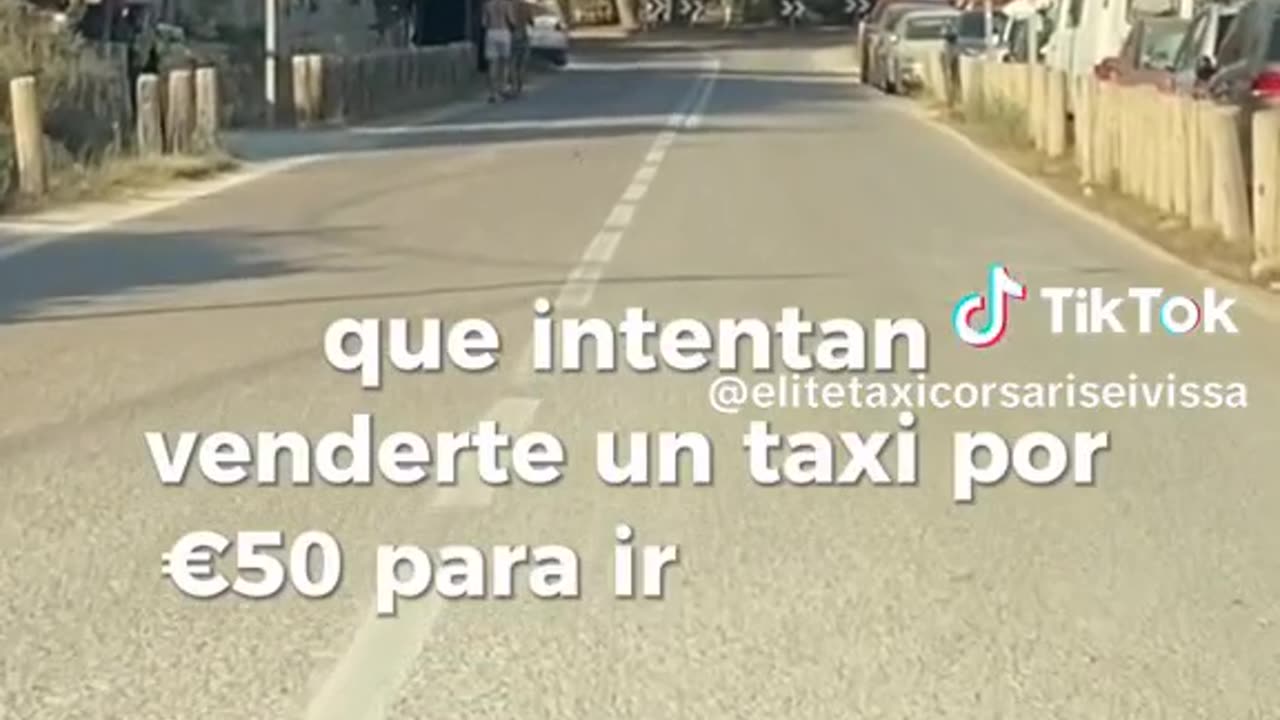 Una clienta relata a un taxista de Ibiza como intenta estafarla un pirata