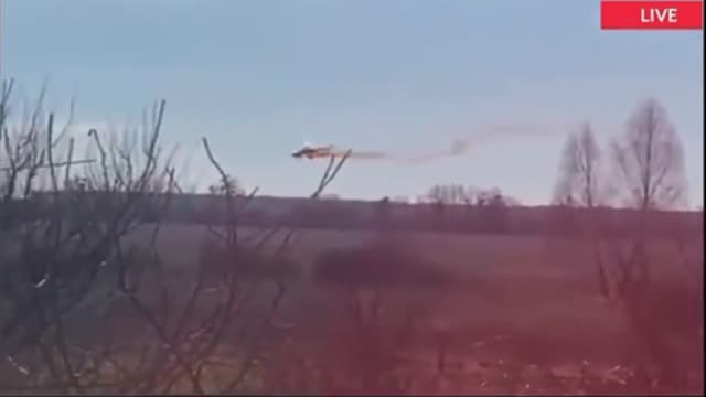 Russian Mi-24 helicopter got shot down in Ukraine