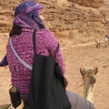 Lovely Camel Riding In Family Trip