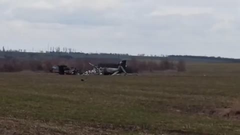 Russian Helicopter Down in Ukraine