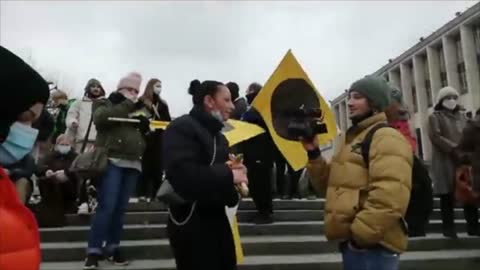 V-Media filmt op de Vrijheidsactie omtrent de avondklok op 3 januari 2021