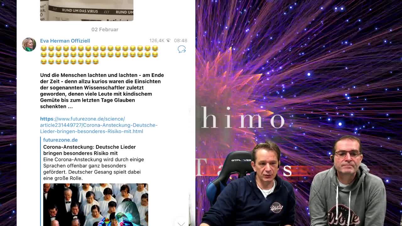 Boschimo 03.02.2021 "Frühstücksfernsehen" - Bodo Schiffmann und Wolfgang Greulich