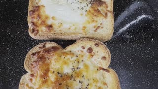 Air fryer egg toast