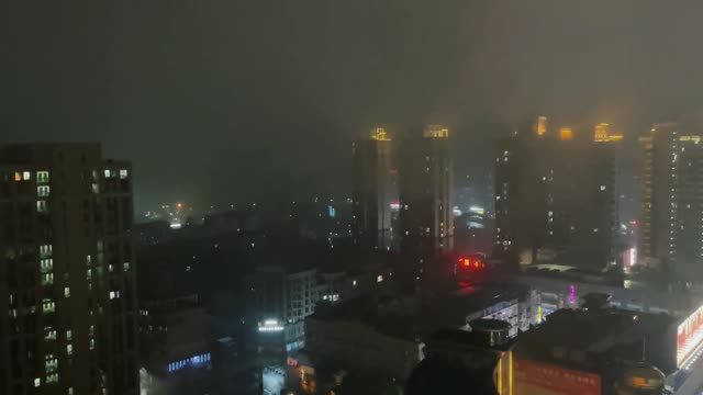 Shot in the early morning of December 3, 2019, this rainstorm