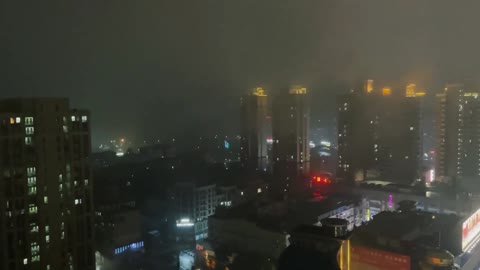 Shot in the early morning of December 3, 2019, this rainstorm
