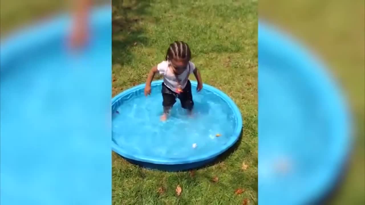 Fun Babies Play In The Water And Their Funny Laughter,The Cutest Babies In The Lively World