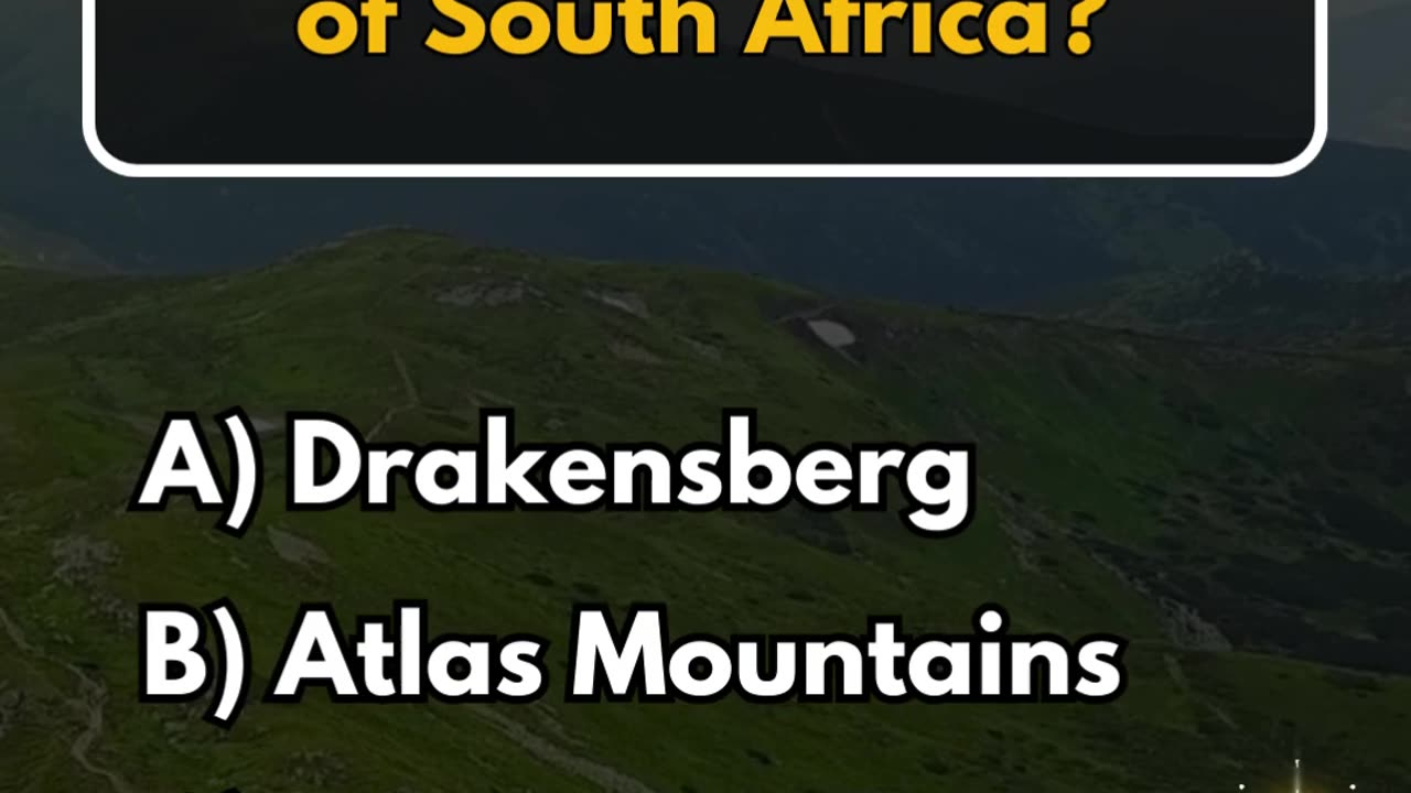 What mountain range runs along the coast of South Africa?