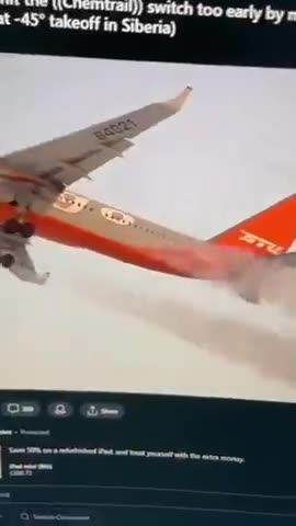 Uh oh! Turned on the Chemtrails a little to soon