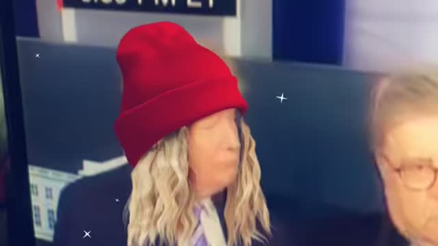 Trump and his red beany