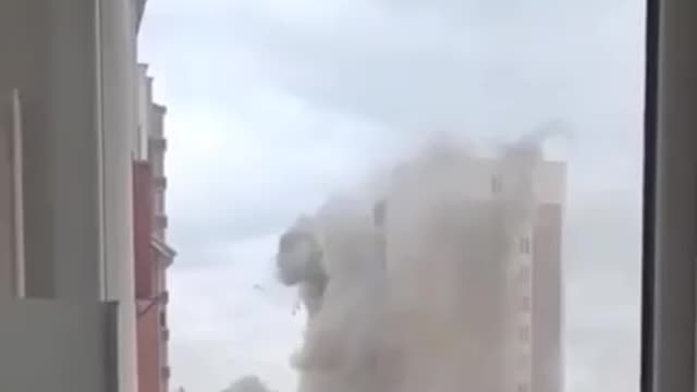 Russian Soldiers Shell High Rise Building in Ukraine