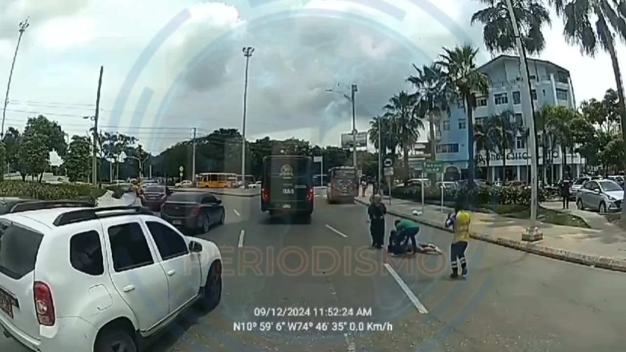 CAÍDA DE MUJER EMBARAZADA EN B/QUILLA