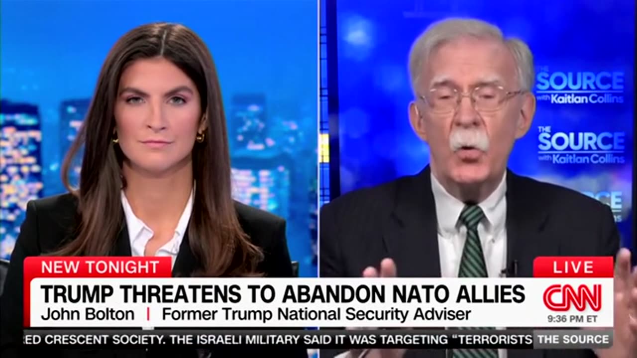 Bolton Warns Republicans: The Odds that Lean to Trump Withdrawing from NATO Are Very High.