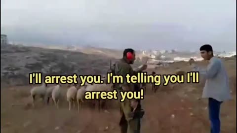 IDF Soldier and Settler Threaten Palestinian Shepherds on Their Land in Area B, West Bank