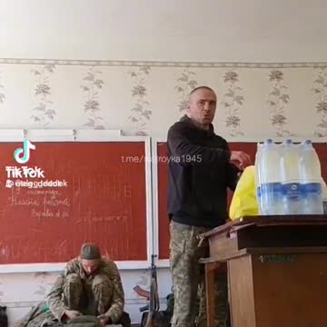 Ukrainian troops use school as deployment point..