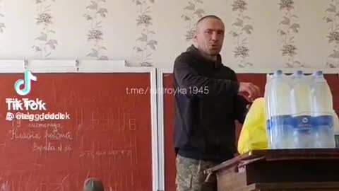 Ukrainian troops use school as deployment point..