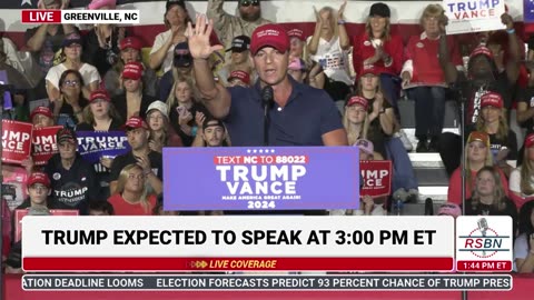 FULL SPEECH: Hogan Gidley Speaks at Trump Rally in Greenville, NC - 10/21/24