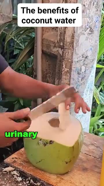The benefits of Coconut water #naturalremedies