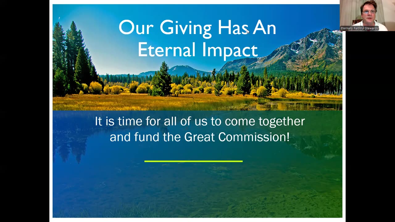 Giving for an Eternal Impact