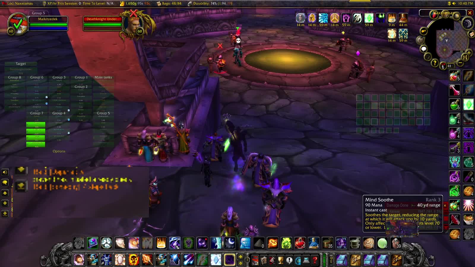 World of Warcraft Classic Shadow going after a new boss in Naxx