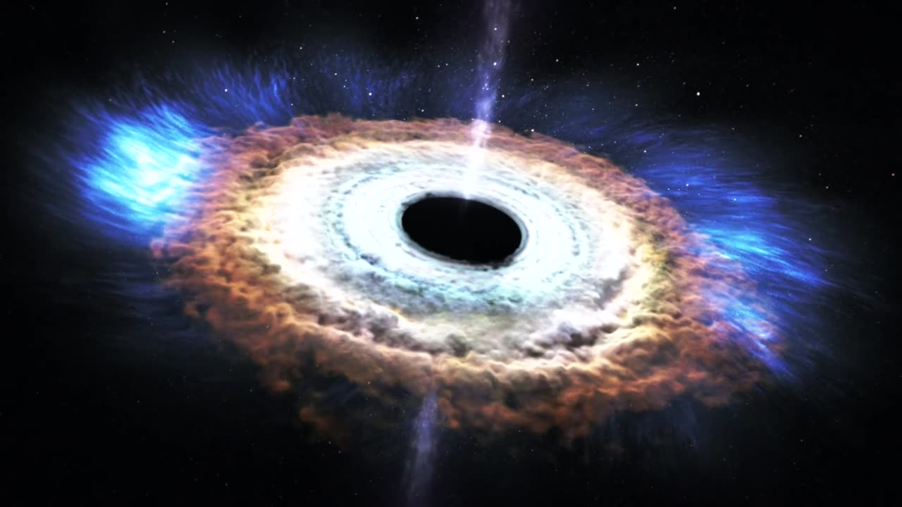 Massive black hole tears up stars