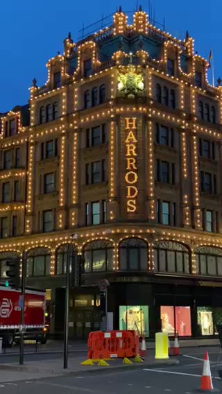 Harrods night view