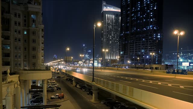 Street Traffic Cars City Night View Car