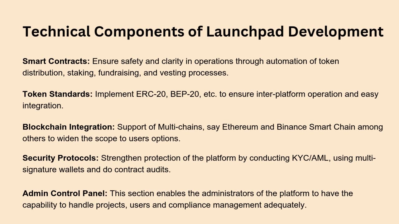 Overview of Crypto Launchpad development