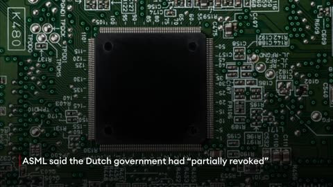 Dutch Government Blocks Exports Of ASML Chip-Making Machines To China