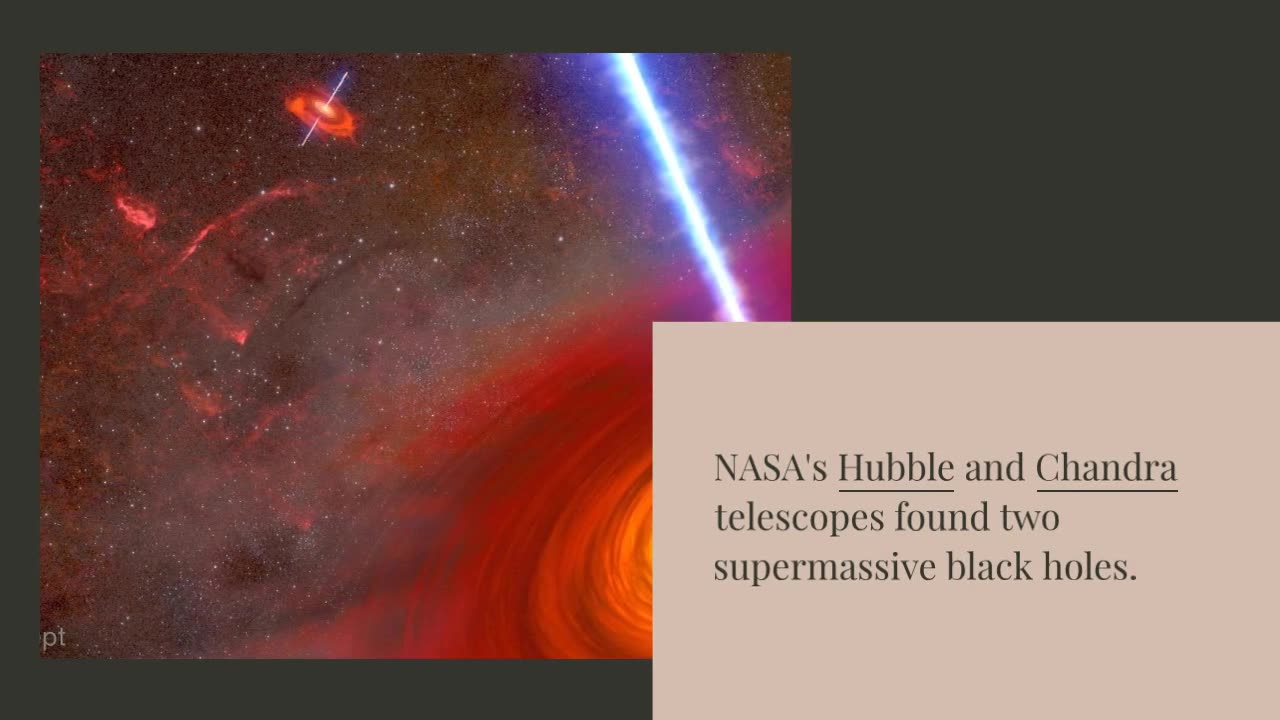 Historic Discovery: Twin Titans Clash As NASA Unveils Closest Supermassive Black Hole Duo