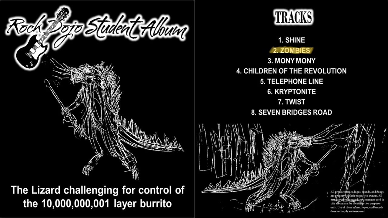 Rock Dojo Student Album #20 “Lizard”: Zombies (The Cranberries Cover) Track 2