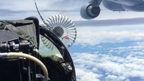 Air-to-Air refuelling two RAAF F/A-18 Hornet