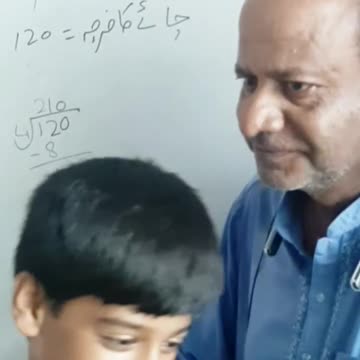 How baby solving the question of division.