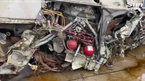 Downed Russian helicopter pulled from Kyiv reservoir