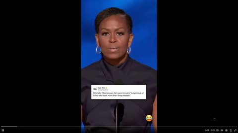 This is one of THE BEST videos of the DNC. Mocking Michelle Obama's BS.